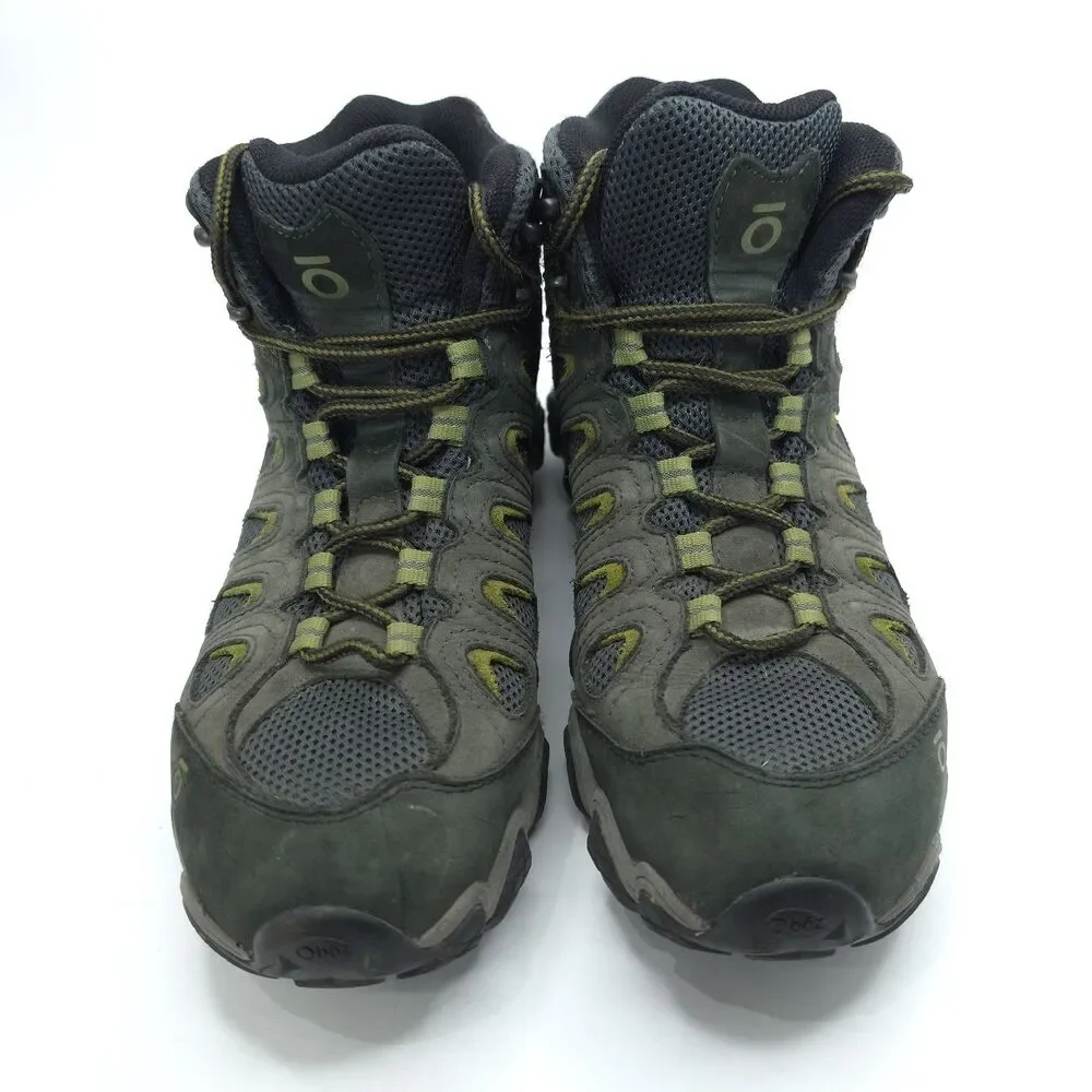 Oboz Sawtooth II Mid Dark Shadow/Woodbine Green WP Hiking Boots Mens Size 9.5